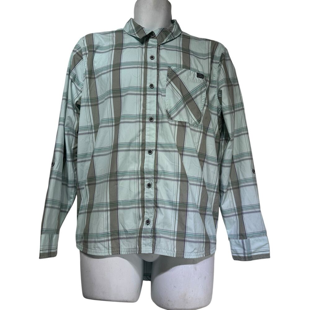 LL Bean Men’s Plaid Button Front Long Sleeve Outdoor Hiking Shirt L